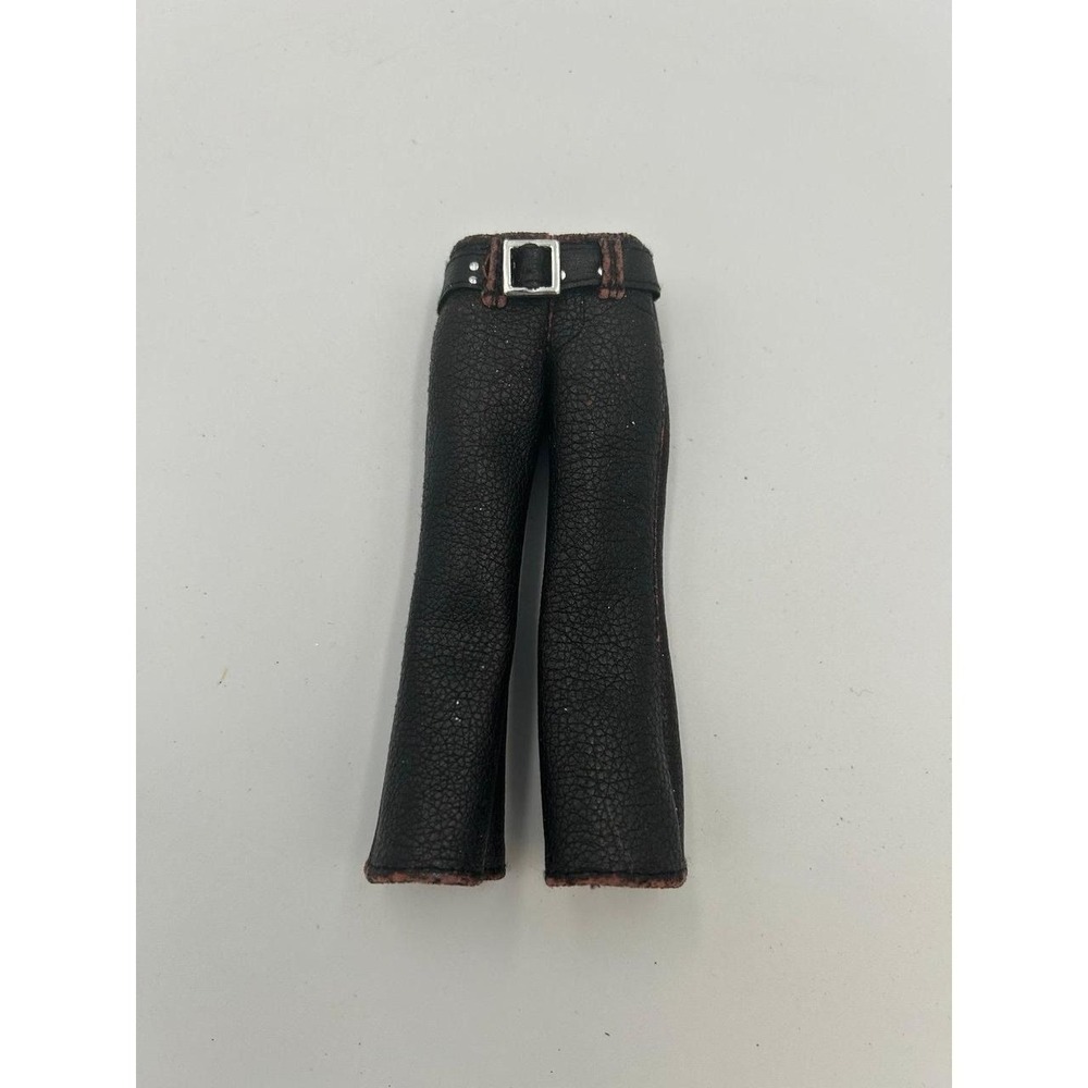 Bratz Boyz Vegan Leather Brown Embossed Pants & Belt